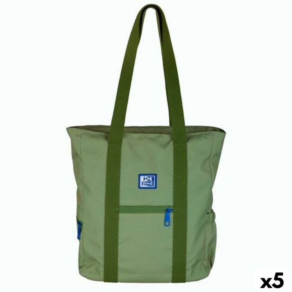 Bag Oxford B-TRENDY SAFARI Green 34 x 31 x 12 cm (5 Units)