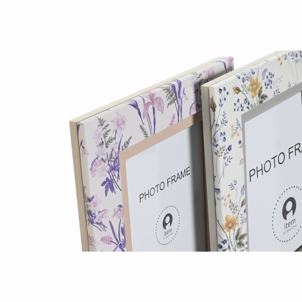 Women's Handbag DKD Home Decor White Grey Lilac Light Pink 16,5 x 2 x 21,5 cm (2 Units)