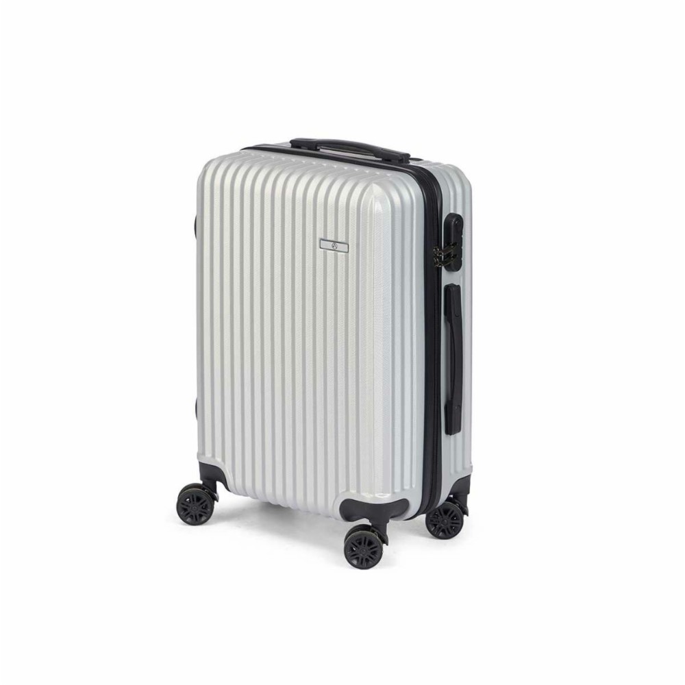 Cabin suitcase Light grey 55 x 35 x 20 cm Stripes