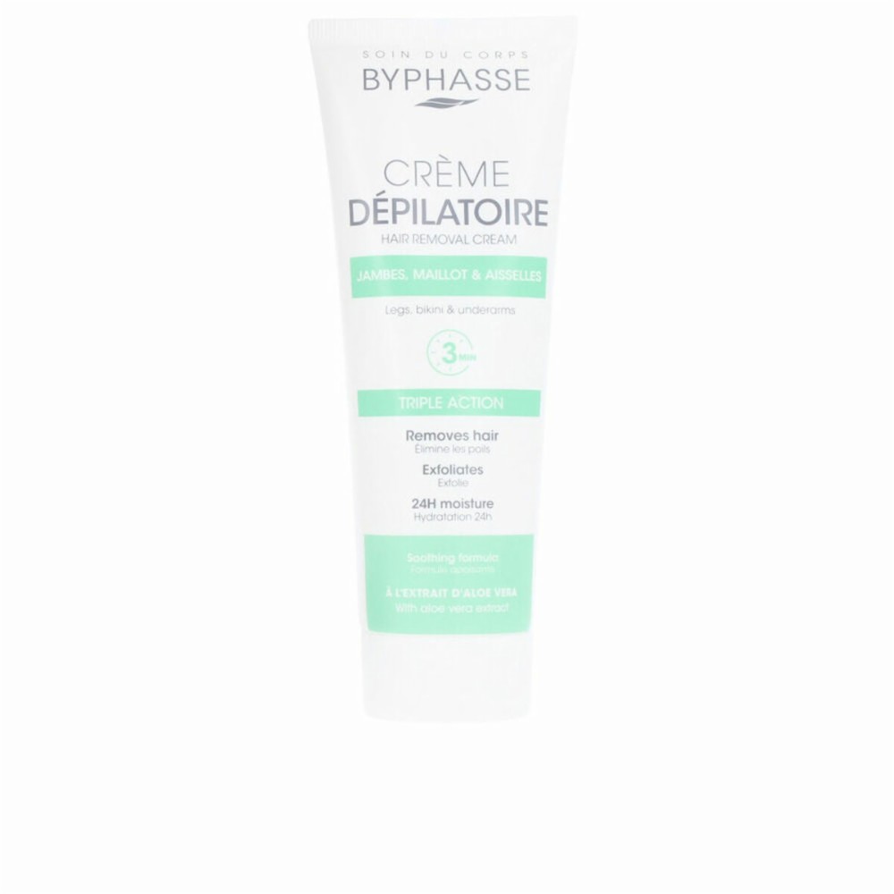 Body Hair Removal Cream Byphasse Aloe Vera 125 ml
