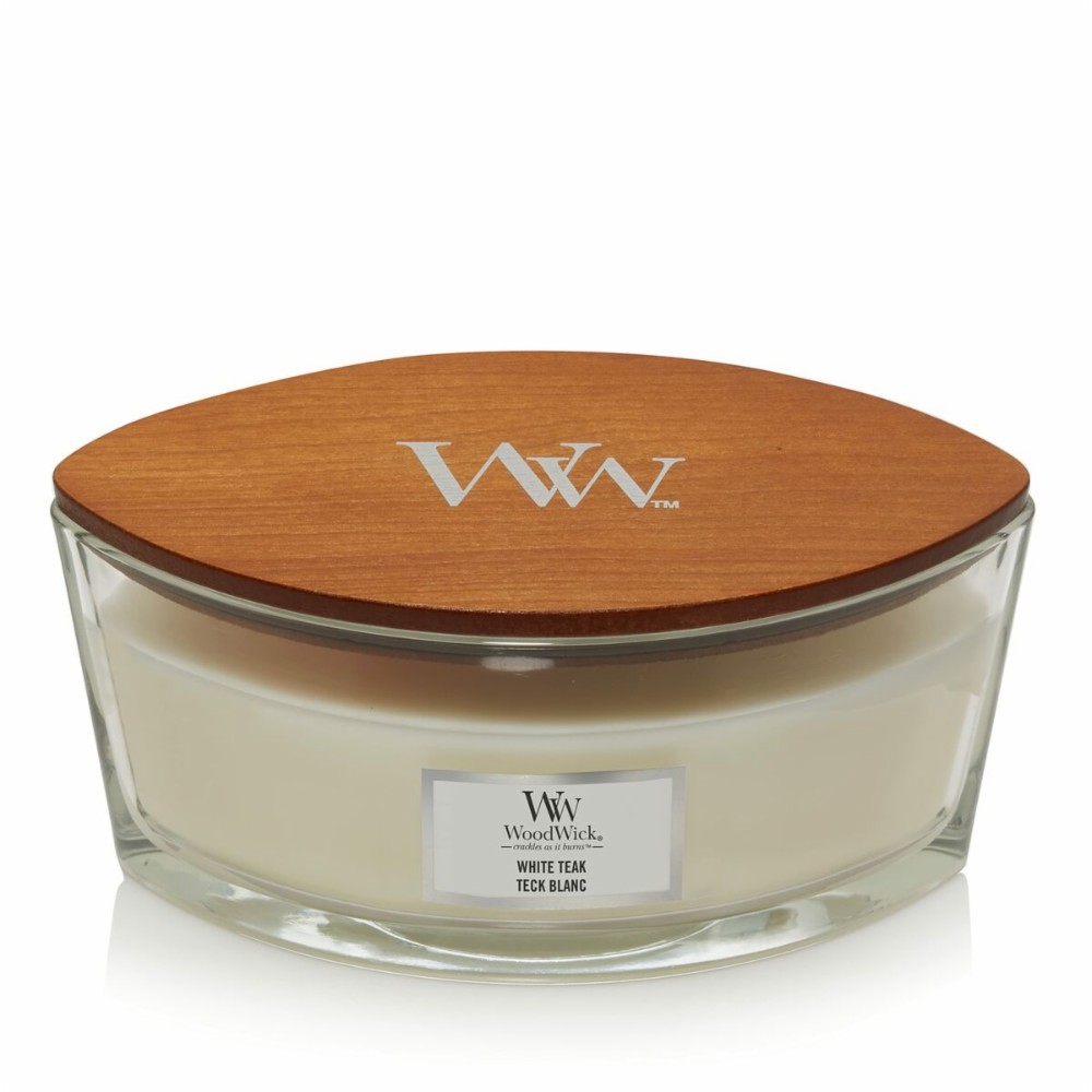 Scented Candle Woodwick Core Ellipse White Teak 453 g