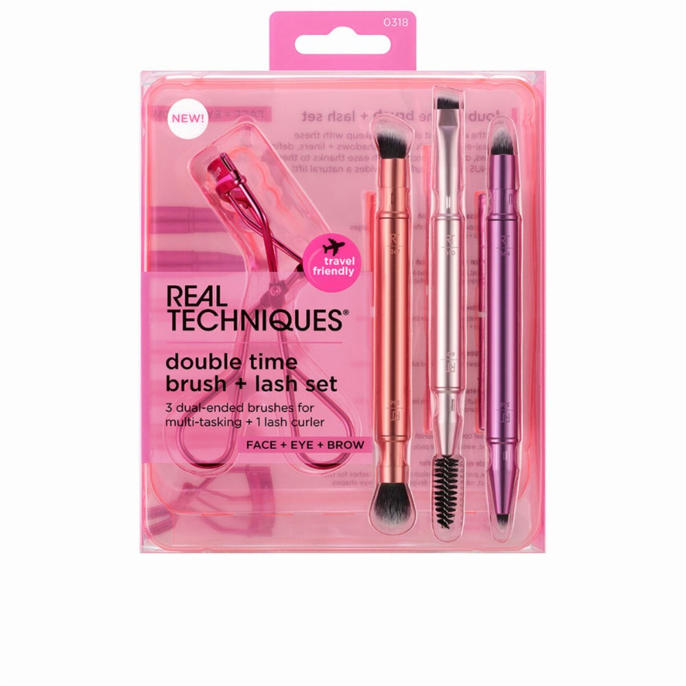 Set of Make-up Brushes Real Techniques DOUBLE TIME BRUSH + LAST 4 Pieces