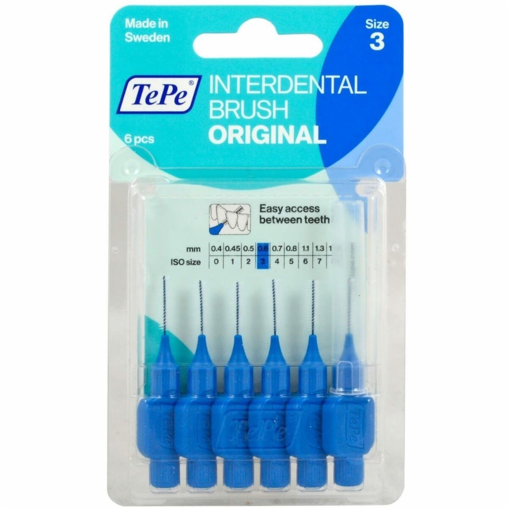 Interdental brushes Tepe Blue 0,6 mm 6 Units