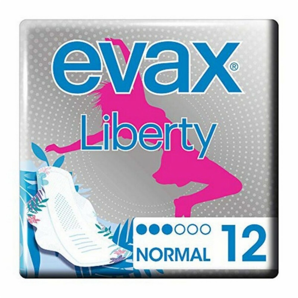 Normal Sanitary Pads with Wings Evax Liberty