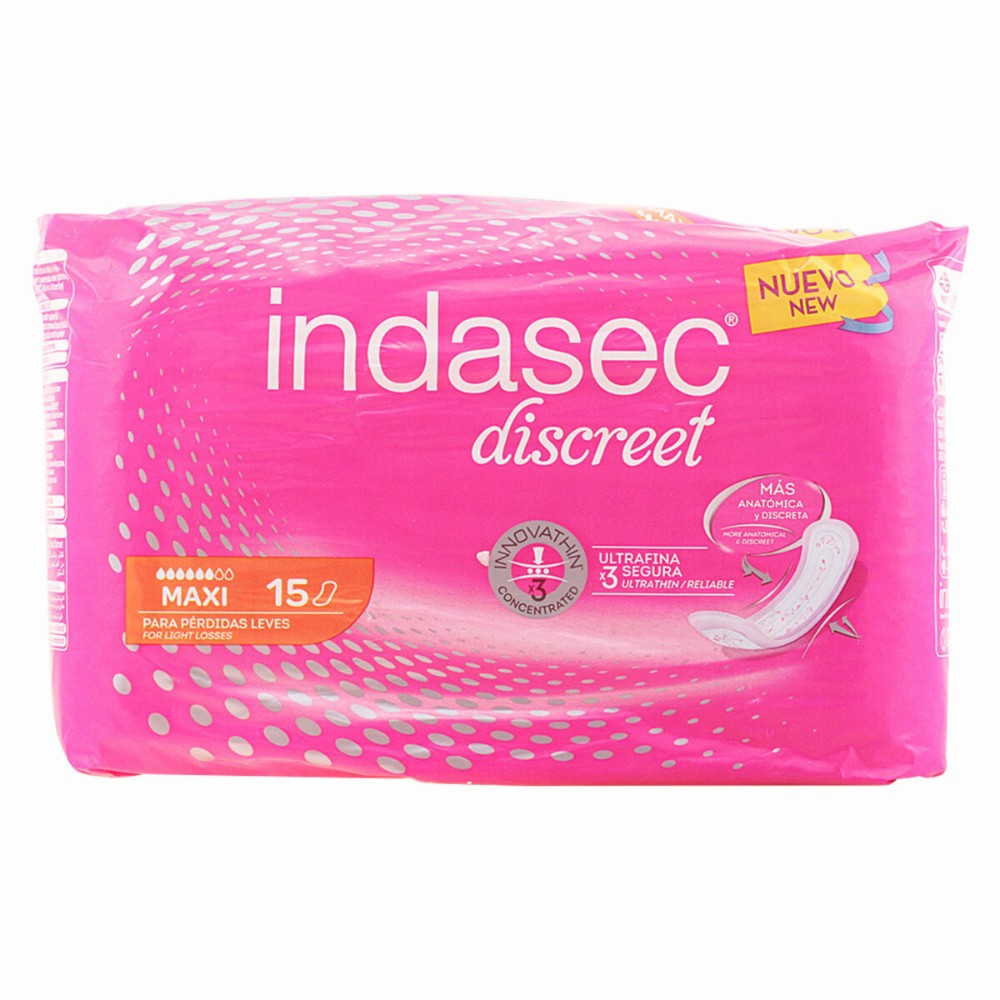 Incontinence Sanitary Pad Discreet Maxi Indasec (Parapharmacy)