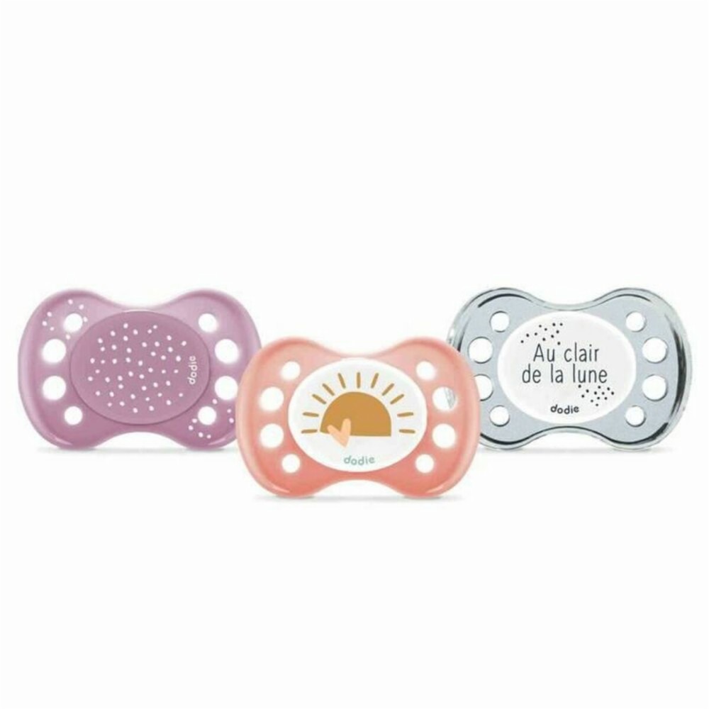 Set of silicone dummies Dodie Multicolour 3 Pieces