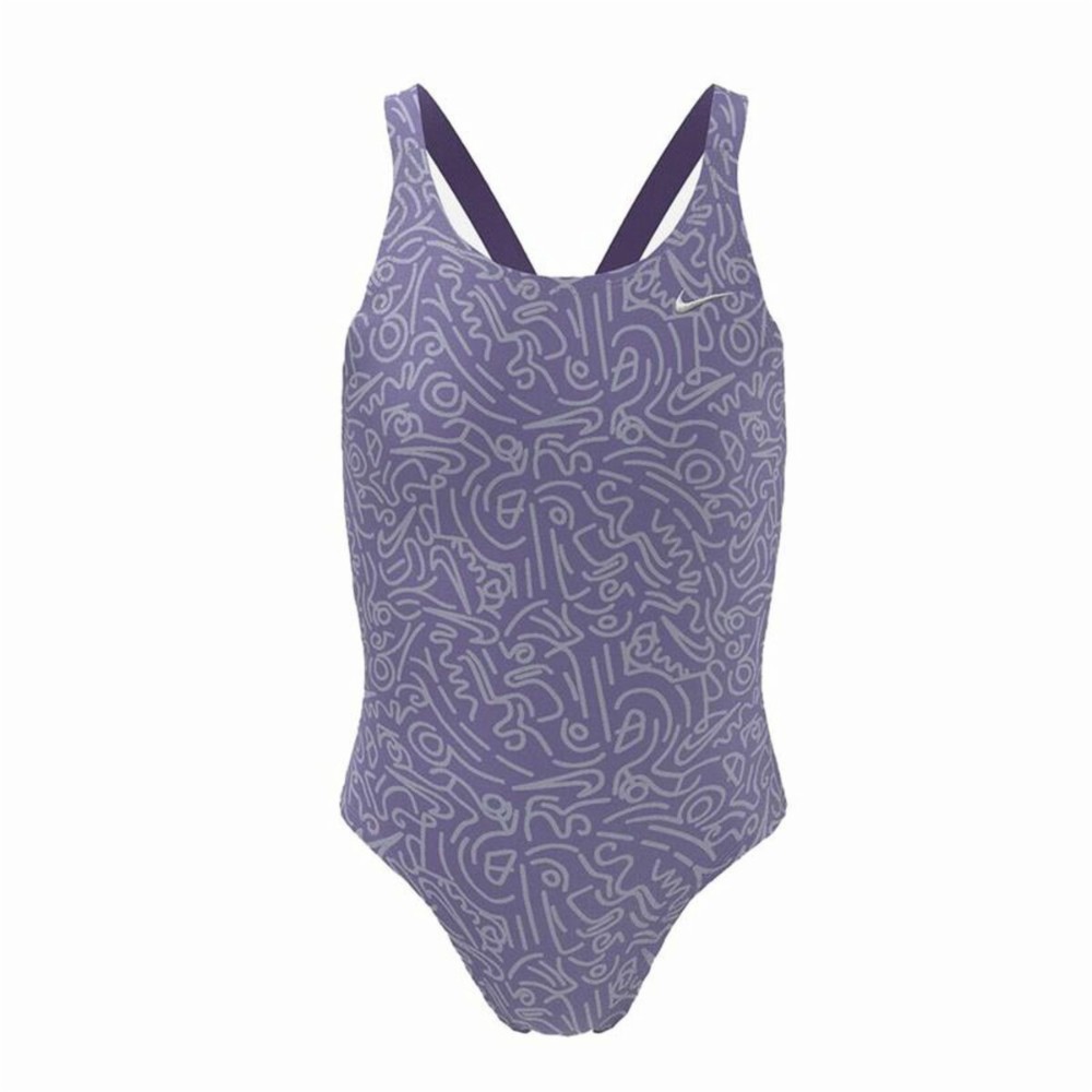 Swimsuit for Girls Nike Fastback  Purple