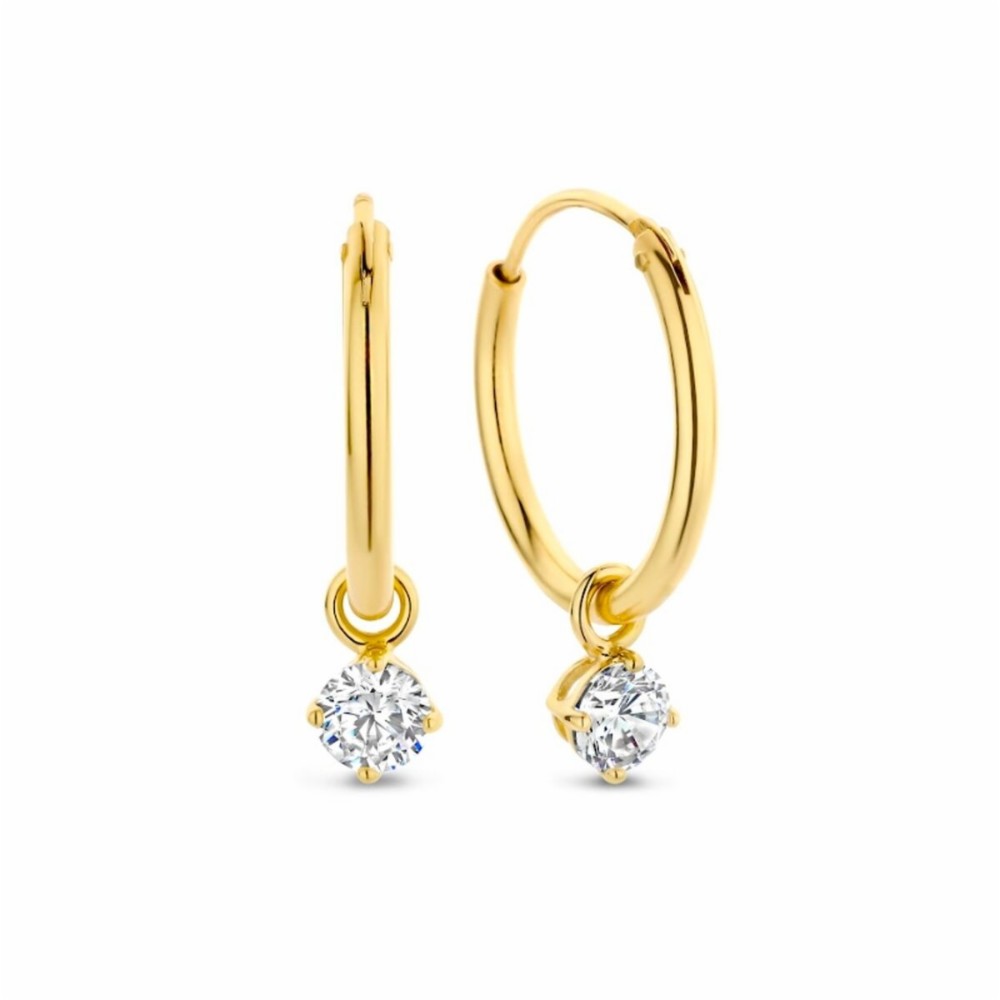 Ladies' Earrings New Bling 9NB-1206 Golden