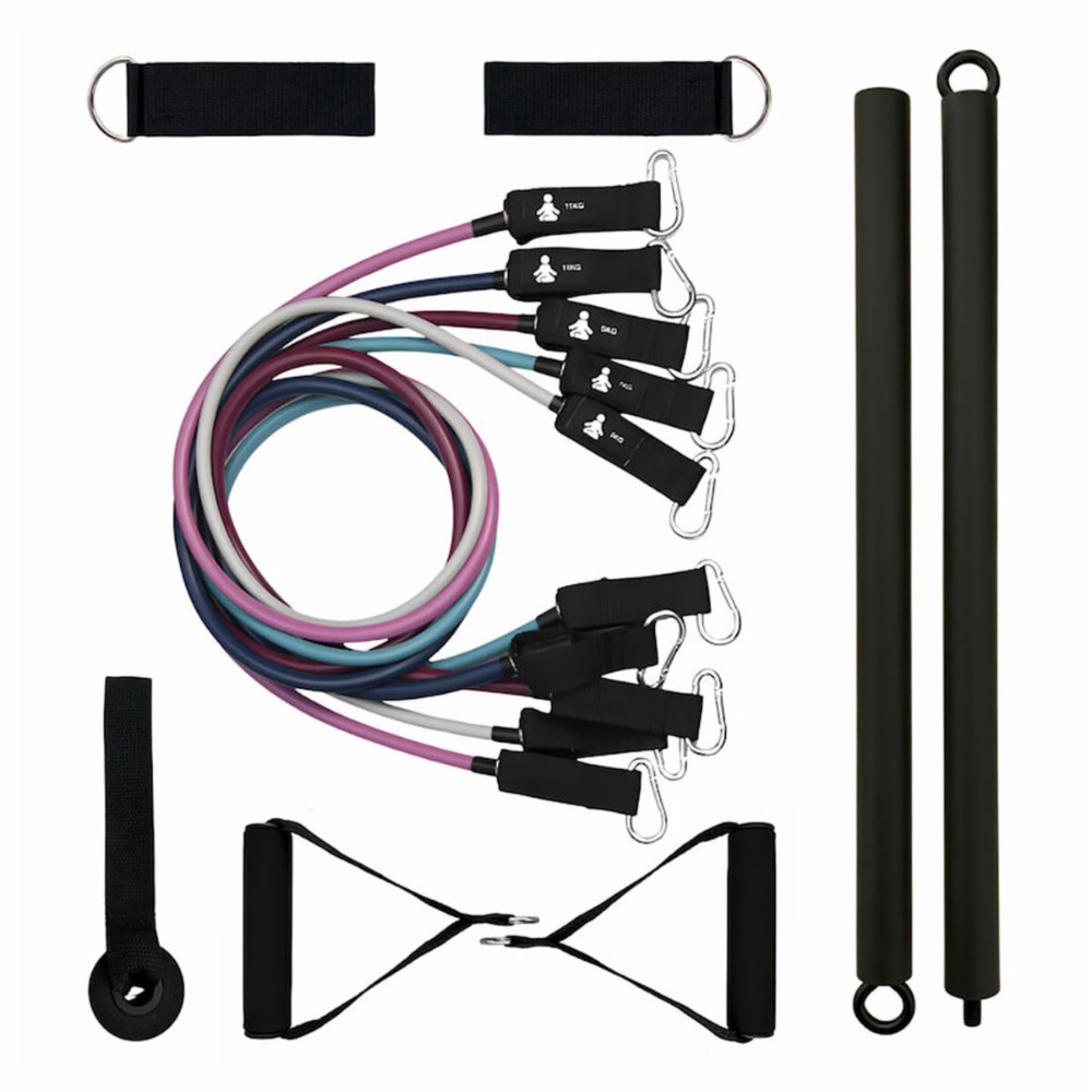 Workout System with Resistance Bands and Exercise Guide Fitpaddy