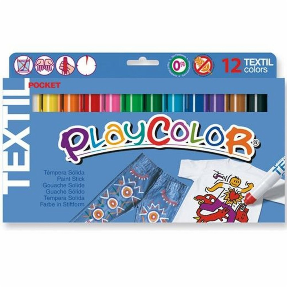 Tempera Playcolor Solid Multicolour