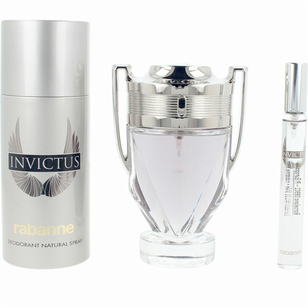 Men's Perfume Set Paco Rabanne INVICTUS