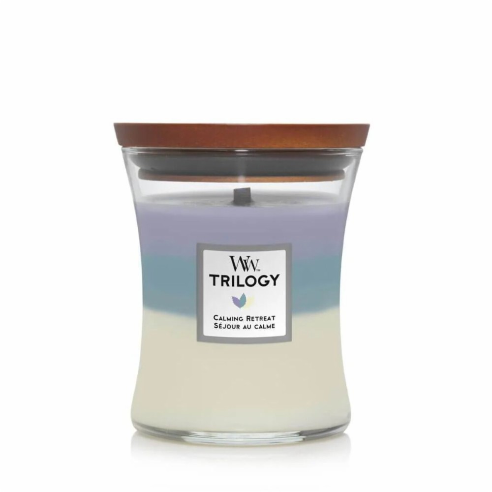 Scented Candle Woodwick Trilogy Medium Calming Retreat