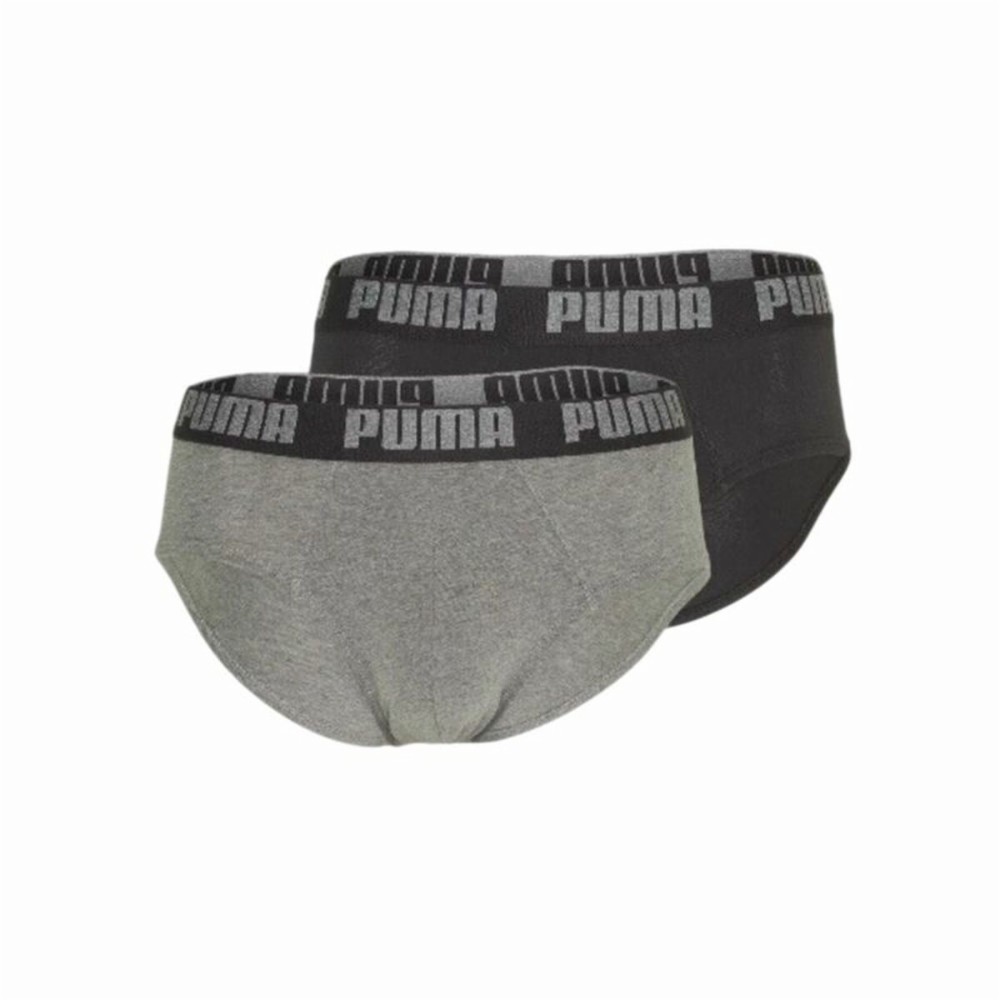 Pack of Underpants Puma Basic Grey 2 Pieces