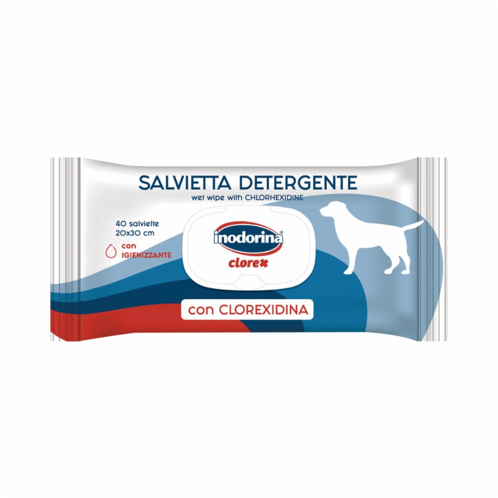 Wet Wipes for Pets Inodorina Clorex
