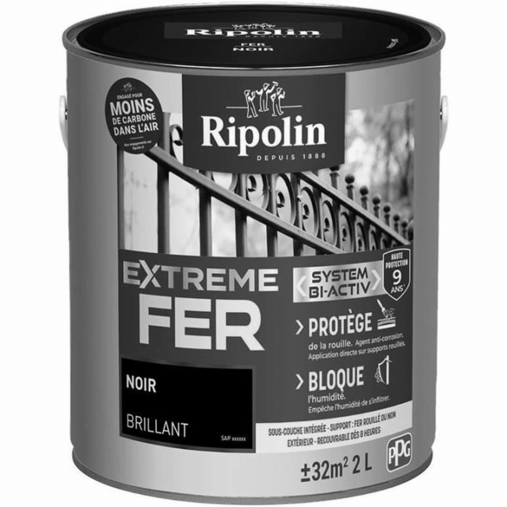 Primer Paint Ripolin noir 2 L