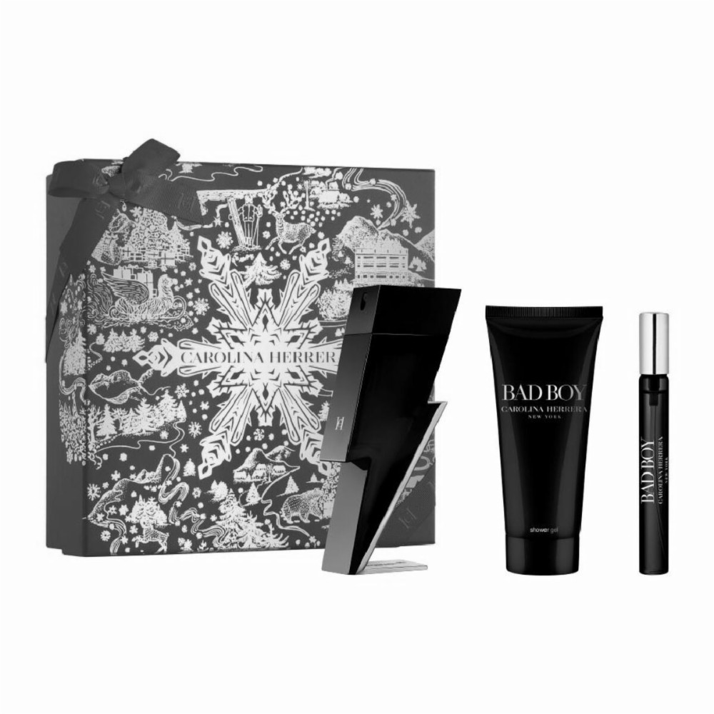 Men's Perfume Set Carolina Herrera BAD BOY EDT