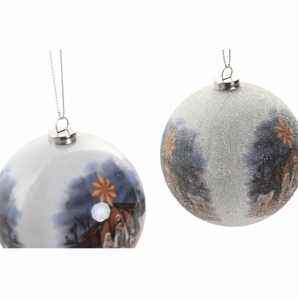 Christmas Bauble Home ESPRIT Multicolour PVC (14 Pieces)