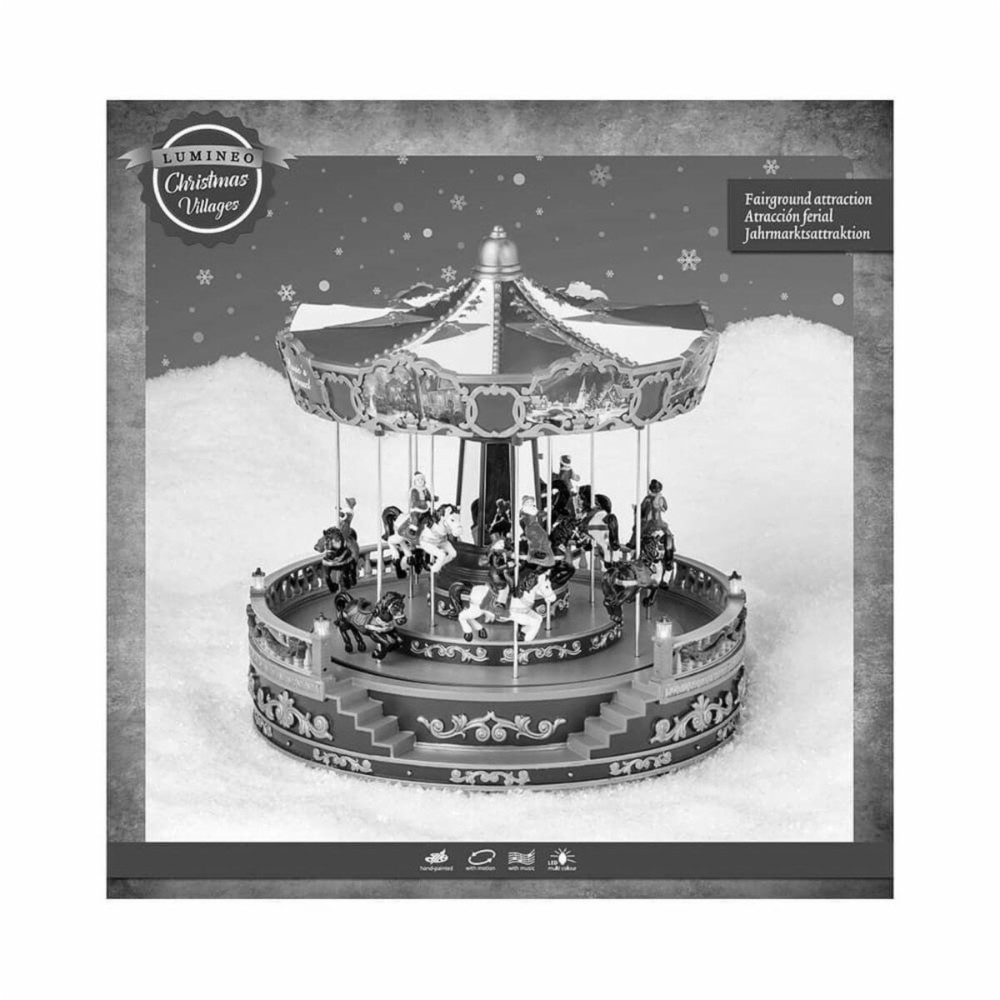 Carousel with Horses Lumineo 31 x 31 x 28 cm