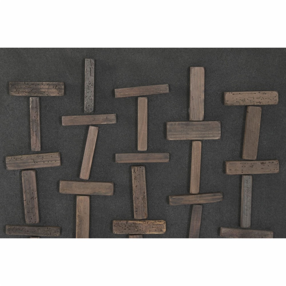 Painting Home ESPRIT Pinewood Recycled Wood 82 x 4 x 122 cm