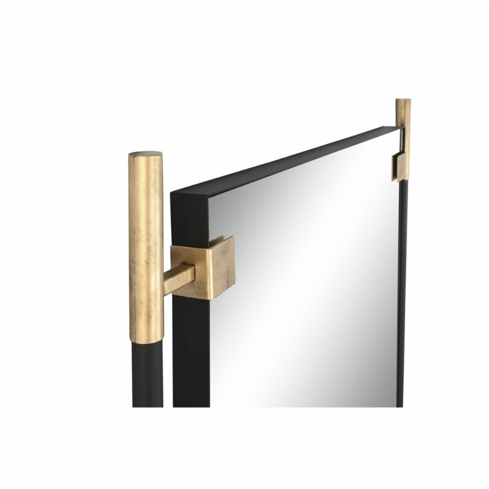 Wall mirror Home ESPRIT Black Golden Modern