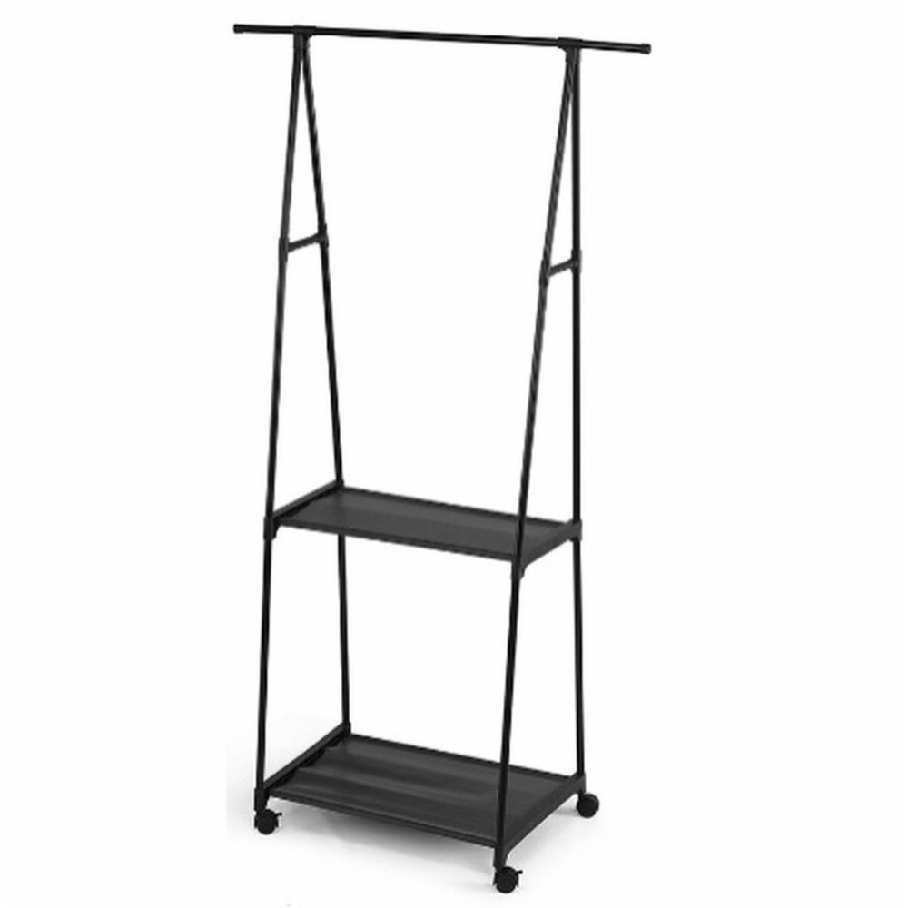 Coat rack with shelf Kipit Black Metal 84 x 43 x 156 cm