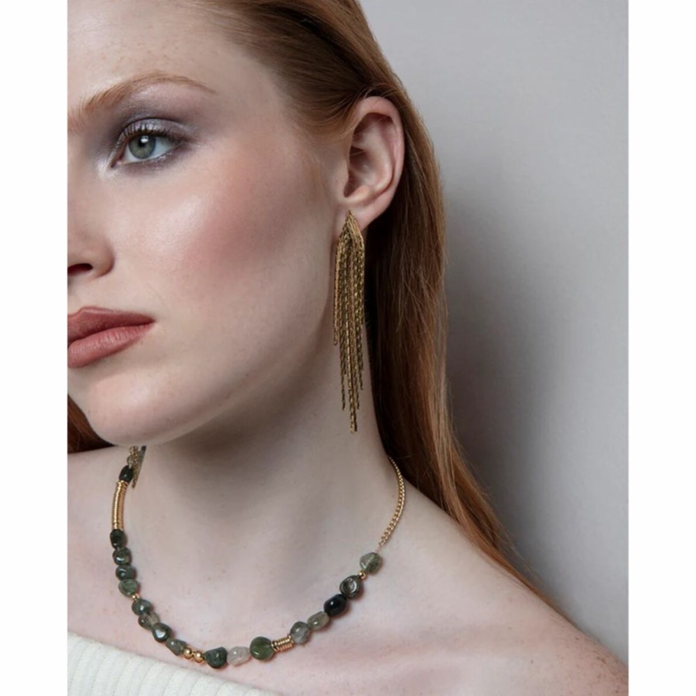 Ladies' Necklace Viceroy 15156C09016 Grey Golden